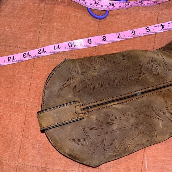 Durango Tan Leather Western Cowboy Boots Size 6.5 M Womens - Picture 9 of 11